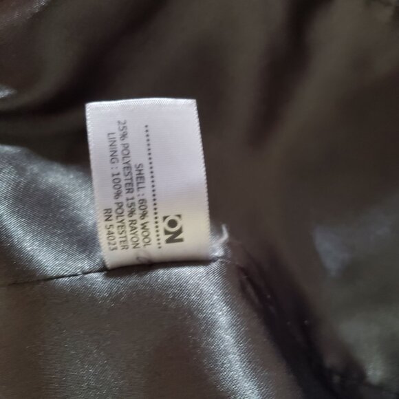 Old Navy Womens Magenta Pink Wool Blend Trench Coat Size S Bold Preppy Classic - Picture 5 of 8